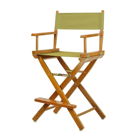 Betterbeds 220-05-021-100 24 in. Directors Chair Honey Oak Frame with Olive Canvas BE3286680